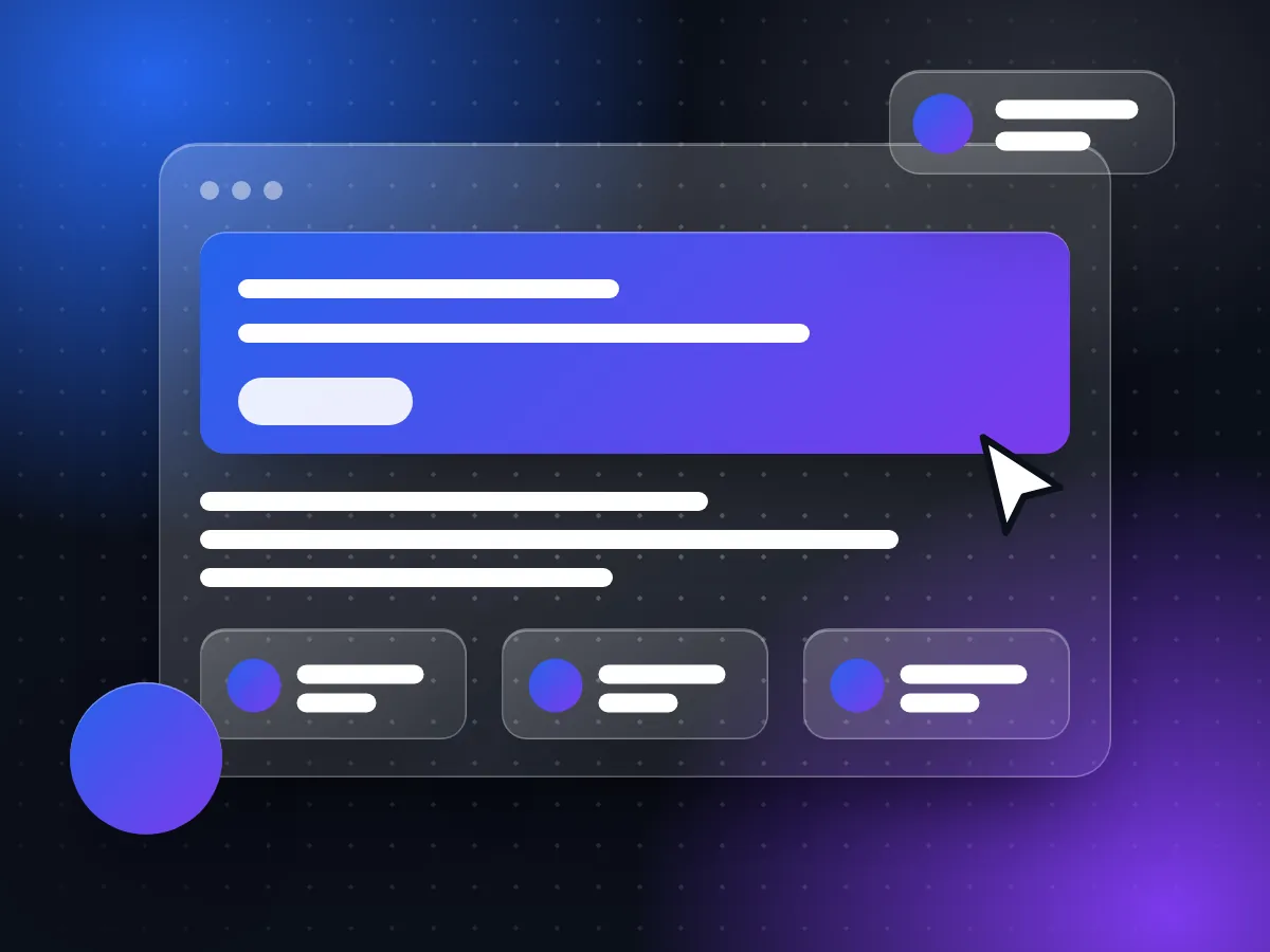 Local business website illustration